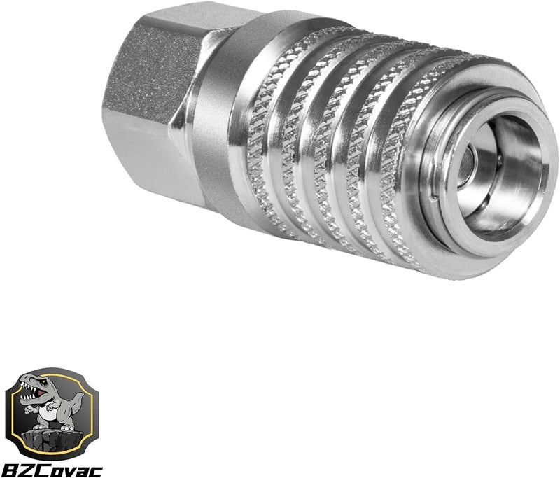 Bzcovac PD242 Quick Couplings for Test Ports and Diagnostic Equipment, 1/4"-18 Female NPTF Thread Size - PD Series - Image 3